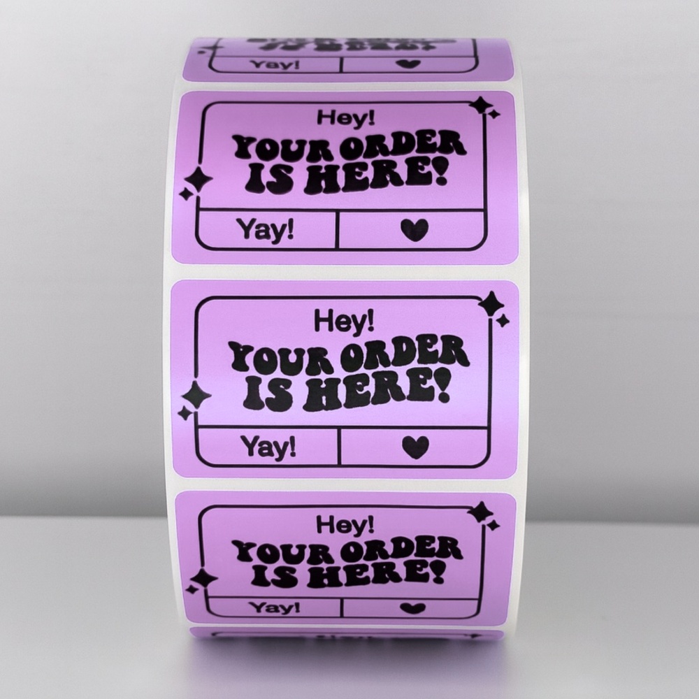 "Your Order Is Here!" Mailer Stickers | Shipping Essentials| THANK YOU STICKERS - Picture 2 of 11